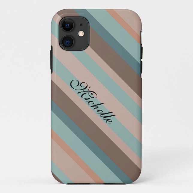 Pacific Ocean Stripes Case-Mate iPhone Case (Back)