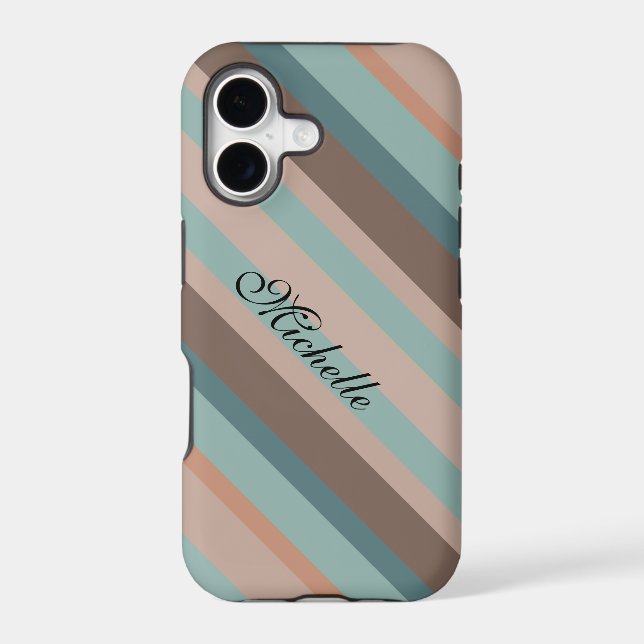 Pacific Ocean Stripes Iphone Case (Back)
