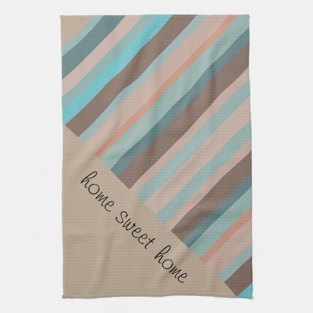 Pacific Ocean Stripes Kitchen Towel (Vertical)