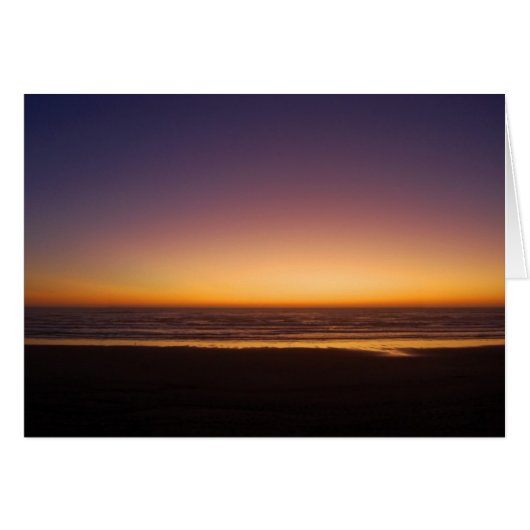 Pacific Ocean Sunset Card (Front Horizontal)