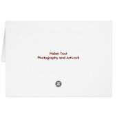 Pacific Ocean Sunset Card (Back Horizontal)