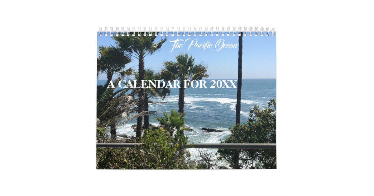 Pacific Ocean Views Laguna Beach Calendar 2025 Zazzle