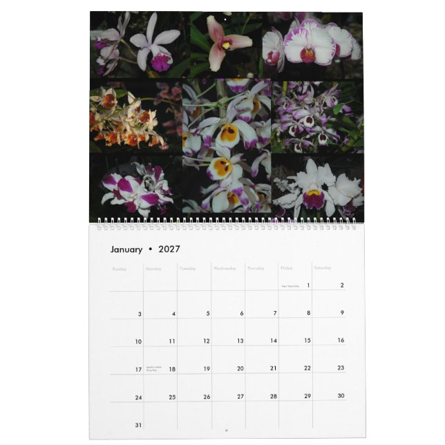 Pacific Orchid Expo Calendar (Jan 2027)