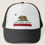 Pacific Palisades California State Flag Trucker Hat at Zazzle