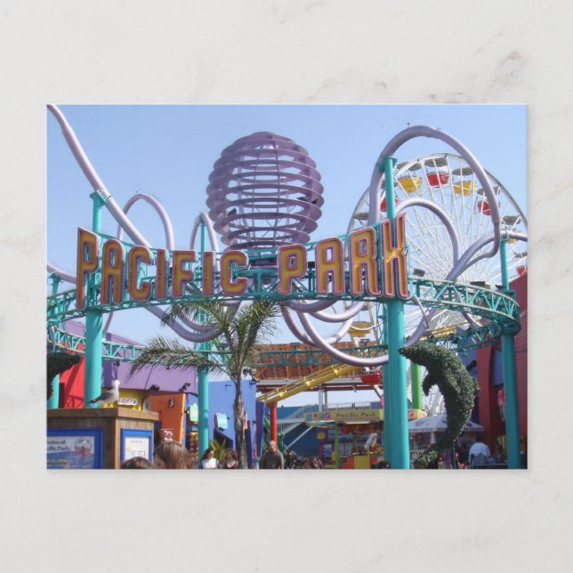 Pacific Park @ Santa Monica Pier Postcard (Front)