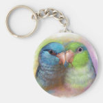 Pacific Parrotlet Parrot Realistic Painting Keychain