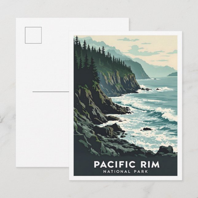 Pacific Rim National Park Canada Travel Postcard (Front/Back)