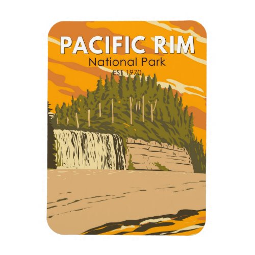 Pacific Rim National Park Reserve Travel Vintage Magnet