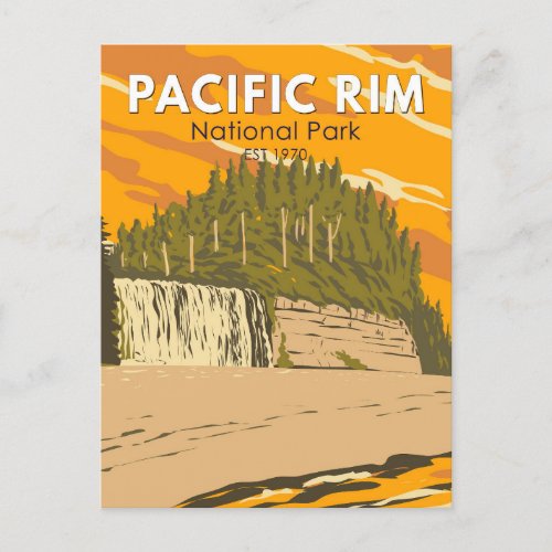 Pacific Rim National Park Reserve Travel Vintage Postcard