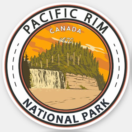 Pacific Rim National Park Reserve Travel Vintage Sticker
