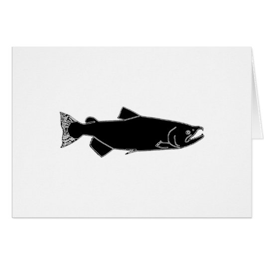 Pacific Salmon (black icon) (Front Horizontal)