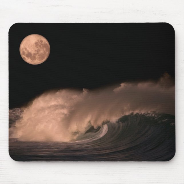 Pacific Storm Waves | North Shore of Oahu, Hawaii Mouse Pad (Front)