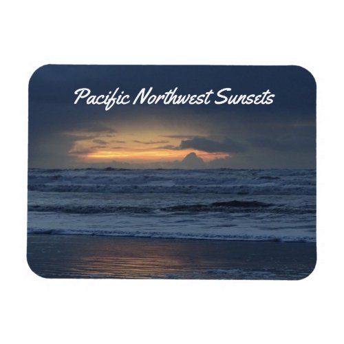 Pacific Sunset Beach Photo Magnet
