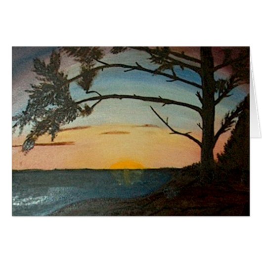 Pacific Sunset Wikininnish Island BC Cards (Front Horizontal)