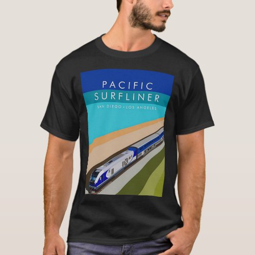 Pacific Surfliner Poster T_Shirt