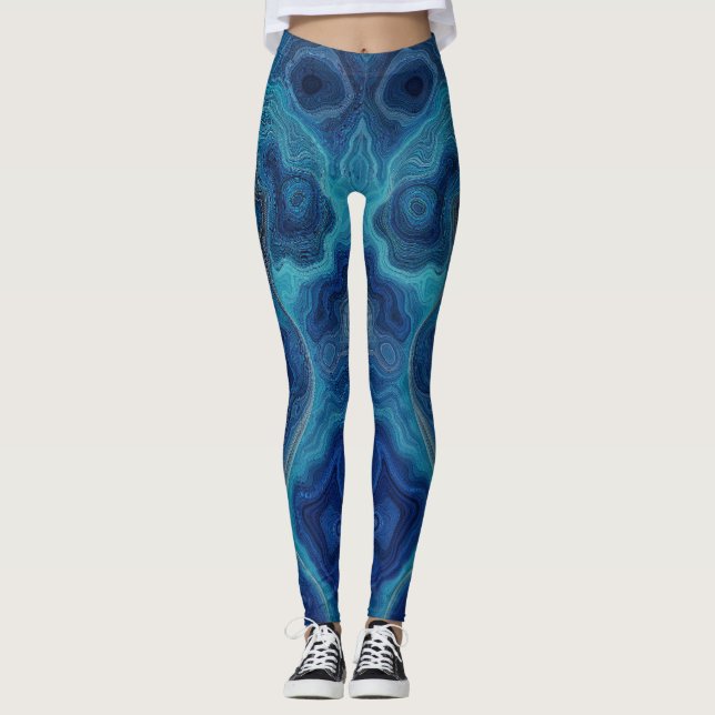 “Pacifica” – An Ocean Portrait Leggings (Front)