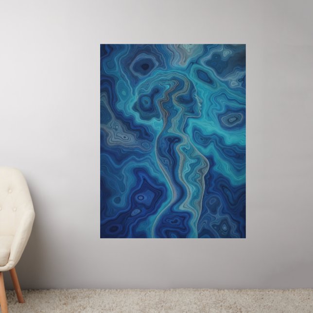 “Pacifica” – An Ocean Portrait Wall Decal (Living Room 2)