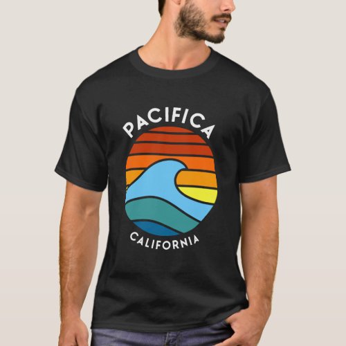 Pacifica California Retro Wave Hoodie T_Shirt