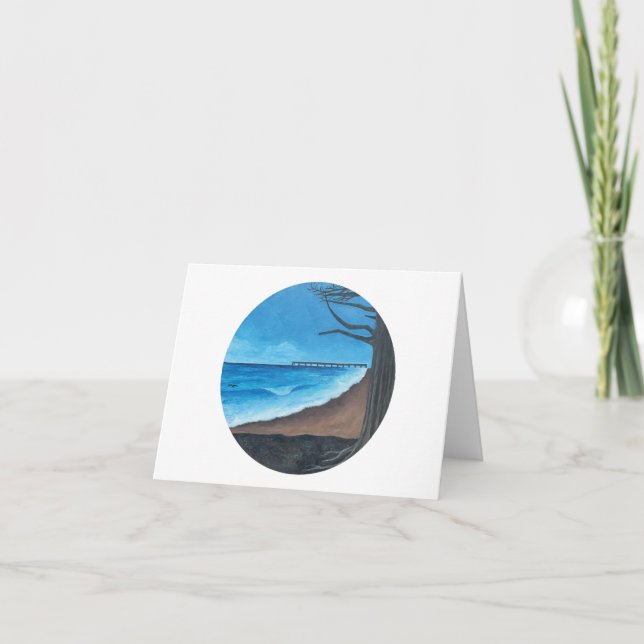 Pacifica Meditation Letterpress Thank You Card (Front)