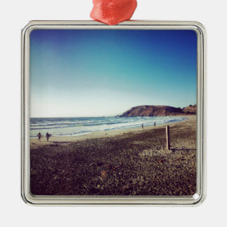 Pacifica State Beach Metal Ornament