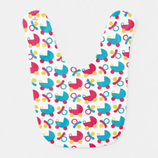 Pacifier and Stroller Baby Bib - Original Artwork