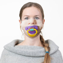 Pacifier - Baby - Cute  - Funny Adult Cloth Face Mask
