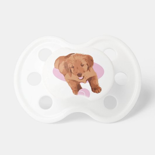 Pacifier, Baby with Puppy and Ball Pacifier (Front)