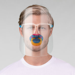 Pacifier - Big Baby - Funny - Lips - Face Shield