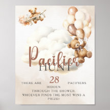 PACIFIER HUNT We Can Bearly Wait Baby Shower Game