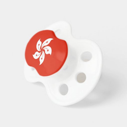 Pacifier with flag of Hong Kong, China | Zazzle