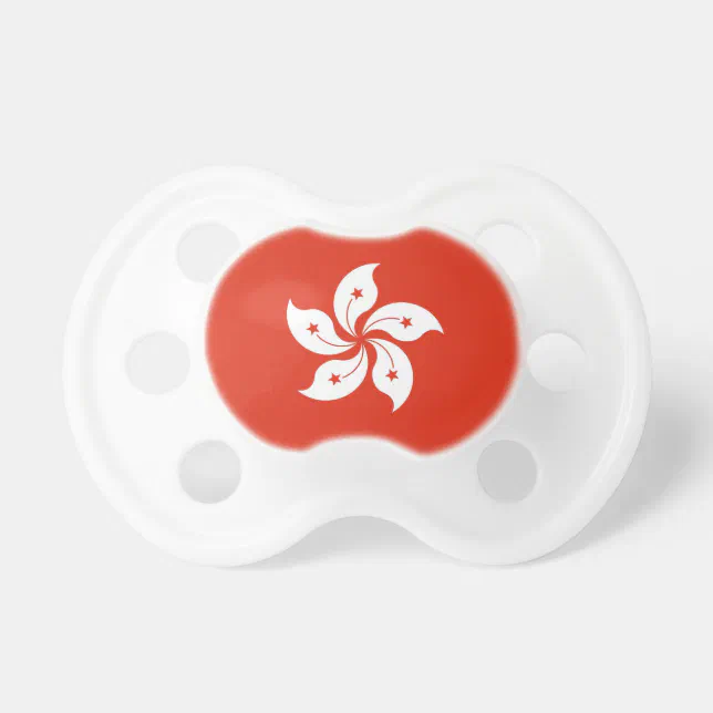 Pacifier with flag of Hong Kong, China | Zazzle