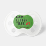 Game Letter Tiles  Pacifiers
