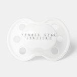 Jonathan Conrad
 Chemistry  Pacifiers