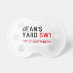 Dean's yard  Pacifiers