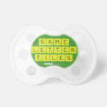 Game
 Letter
 Tiles  Pacifiers