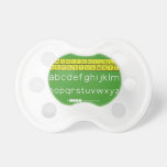 ABCDEFGHIJKLM
 NOPQSTUVWXYZ
 abcdefghijklm
 nopqrstuvwxyz  Pacifiers