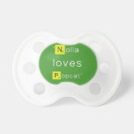 'Nolla 
 loves
 Popcat'  Pacifiers