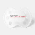 Cathy's Cake Street  Pacifiers
