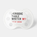 Periodic Table Writer  Pacifiers