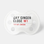 GAY GINGER CLOSE  Pacifiers