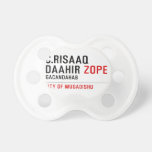 C.risaaq daahir  Pacifiers