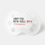 HMP/YOI  NEW HALL  Pacifiers