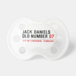 Jack Daniels Old Number  Pacifiers