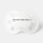 7800 Credit cards street  Pacifiers