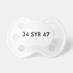 34 SYR 47  Pacifiers