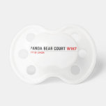 PANDA BEAR COURT  Pacifiers