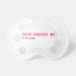 Chloe annison   Pacifiers