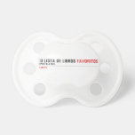 tu LISTA DE libros  Pacifiers