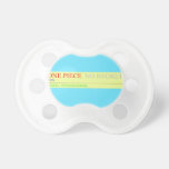 one piece  Pacifiers