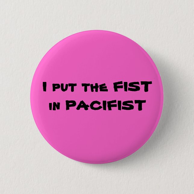 PaciFIST 2 Pinback Button (Front)